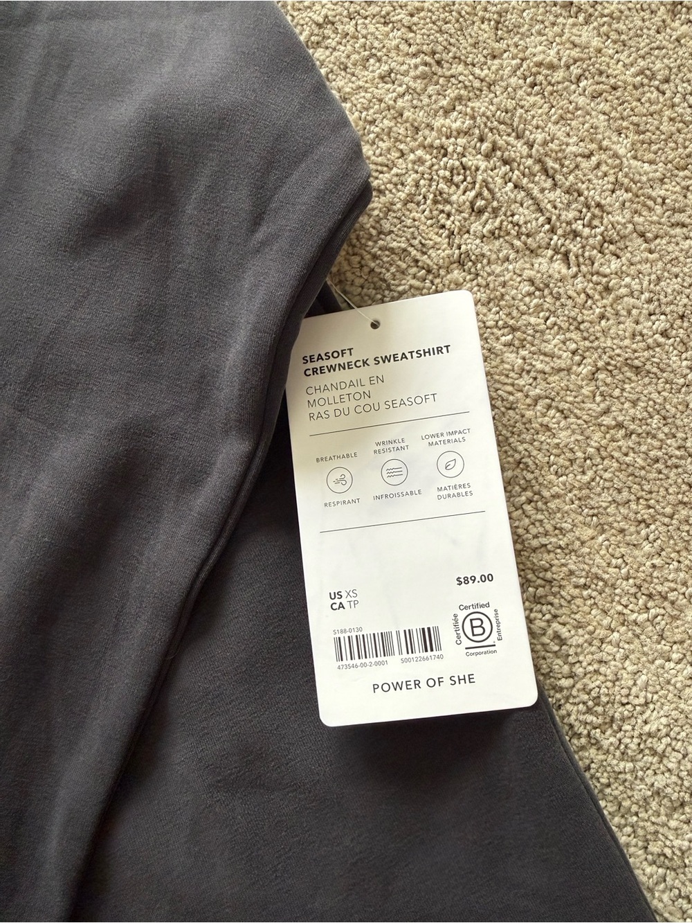 Athleta SEASOFT CREWNECK - Picture 3 of 4